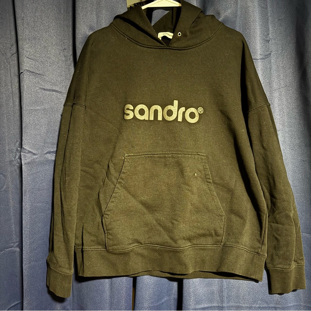 Sandro Medium Black Hoodie for Men
